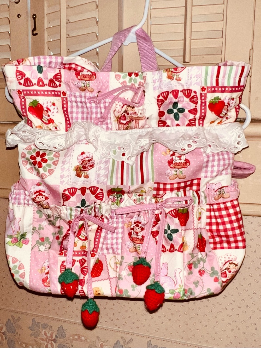 Strawberry Shortcake Patchwork Mini Backpack